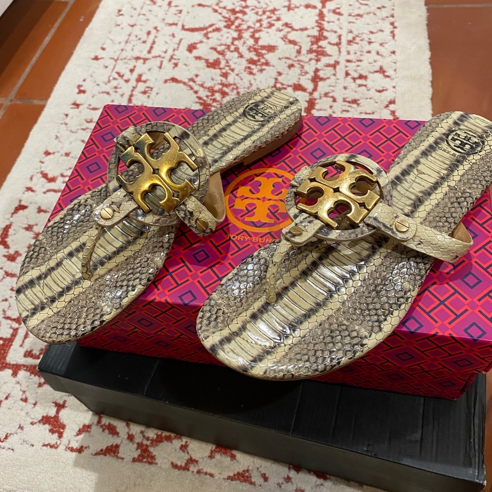 Tory Burch rare snake sandals